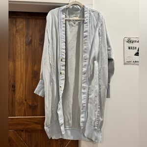 Free People Dreamy Blue Cardi